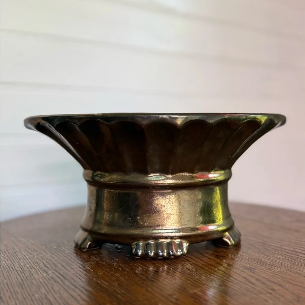 Royal Hager bronze color planter pot